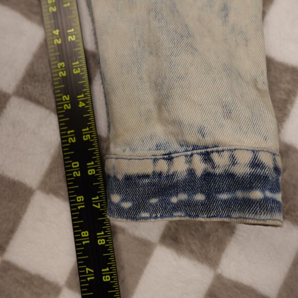 Highway Jeans Distressed Acid Wash Jean Jacket S small - Picture 6 of 8